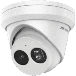 Hikvision dome DS-2CD2343G2-IU F2.8 (juoda, 4 MP, 30 m. IR, AcuSense)