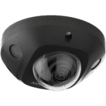 IP kamera DS-2CD2543G2-IS, F2.8, juoda mini DOME, AcuSense, 4MP, 2.8mm ~104.3°, Audio/alarm I/O