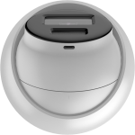 Hikvision dome DS-2CD1347G0-L(C) F2.8 (balta, 4 MP, 30 m. LED, ColorVu Lite)