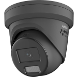 Hikvision dome DS-2CD2347G2H-LISU/SL F2.8 (juoda, 4 MP, 30 m. IR; 30 m. LED, Hybrid light)