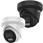 Hikvision dome DS-2CD2383G2-LI2U F2.8 (juoda, 8 MP, 30 m IR+LED, AcuSense)