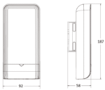 Belaidis LAN perdavimas Hikvision DS-3WF0FA-2N/O