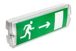 SAHER-1 LED evakuacinis šviestuvas prie sienos (3W, 6400K, IP 65, 350mAh)