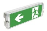 SAHER-3 LED evakuacinis šviestuvas prie sienos (3W, 6400K, IP 65, 900mAh)