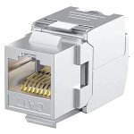 Modulinis lizdas RJ45 FTP Cat6A LK-KJ-158 (23–26 AWG, 250 MHz, 110/Krone, 568A/B)