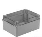 Hermetinė dėžutė skaidriu dangteliu Pawbol S-BOX 306-P (pilka, 150x110x70)