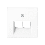 Kompiuterinio lizdo apdaila JUNG A569-2BFPLUAWW (balta, 2xRJ45)