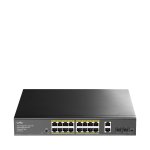 16 prievadų komutatorius CUDY GS1018PS2 (Nevaldomas, PoE)