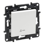 1 klavišo perjungiklis su LED indikacija Legrand Niloe Step 863116 (baltas)