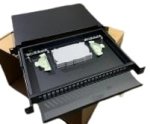 Optinė komutacinė panelė 19" 1U LK-ODF-002 (24xSC simplex, su kasete, termofitais)