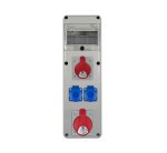 PawBol B.SLIM-6S-14-S plastikinis skydelis 6 mod (2x16A/250V 1x32A/5P 1x16A/5P)