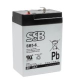 Akumuliatorius (AGM) SSB SB (5Ah, 6V, F1, VRLA)