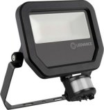 LED prožektorius su judesio davikliu (juodas, 20w, 3000K, IP65, 2400lm) Ledvance 4058075460959