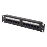 Komutacinė panelė 10" 1U UTP Cat6A 12 portų SW-UTPCAT6APP12-10