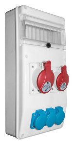 PawBol B.SLIM-10S-7BR-S plastikinis skydelis 10 mod+ (3x16A/250V 1x16A/5P 1x32A/5P)