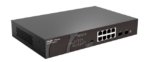 10 prievadų komutatorius Ruijie Reyee RG-ES110GDS-P (Nevaldomas, 8 x PoE+)