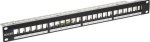 Komutacinė panelė 19" 1U EXCEL 100-095 (24 prievadų, be lizdų)