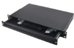 Optinė komutacinė panelė 19" ODF 24 SC (SC, FC, ST, LC, RAL9044, 482x50mm)