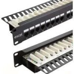 Komutacinė panelė 19'' 1U, EXCEL 100-013 (FTP, 6 kat., 24 portų, ekranuota, LSA)