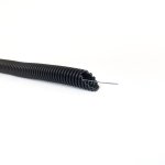 Gofruotas vamzdis juodas D50 be vielos Glob-El GL601UVW (be halogenų, UV atsparus, 750N/5 cm, 25 m)