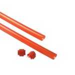 Guminė juosta kelio užtvaro svirtims NICE XBA13 (9x1 m, raudona)