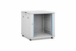 19'' pastatoma komutacinė spinta A2-6818G (18U, 600x800x901mm, IP20, iki 1000kg, pilka, nesurinkta)