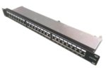 Komutacinė panelė 19" 1U FTP Cat5e LK-PP-013-A (24 prievadai, su kabelių laikikliu, 482.6x44x95 mm)