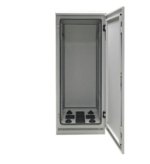 19'' pastatoma pramoninė komutacinė spinta 691742IP55.GR (42U, 800x800mm, IP55, iki 1000kg)