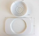 Priglaistomas dūmų detektoriaus korpusas (detektoriams iki 102mm)