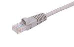 Kabelis patch RJ45 U/UTP Cat.5e LSZH (PVC CCA aliumuotas varis), 0,5m Pilkas K8110GR.0,5
