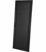 Komutacinės spintos metalinės durys WM1-618B (600 mm, 18U, su spyna, juodos)