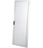 Komutacinės spintos metalinės durys A3-1842G (800 mm, 42U, perforuotos, su spyna, pilkos)