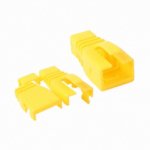 RJ45 kištuko gaubtelis LK-US067 (geltonas, Cat5e/Cat6)