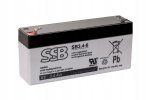 Akumuliatorius (AGM) SSB SB (3.4Ah, 6V, F1, VRLA)