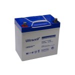 Akumuliatorius Ultracell UCG55-12 (55Ah, 12V, gelinis, gilus iškrovimas)